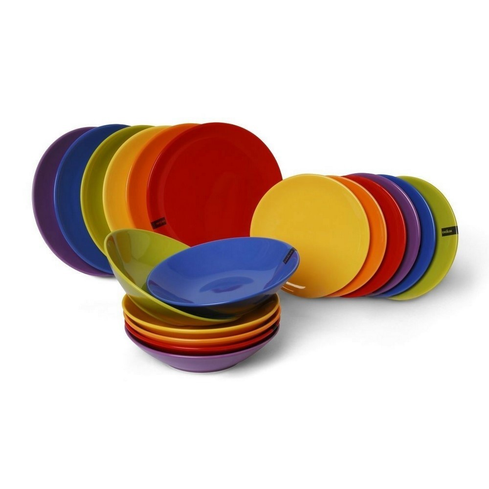 Excelsa Trendy deep porcelain plate Red Ø 20.5 x 4 cm. cod.67859 Excelsa